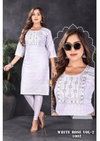 Golden White Rose Vol 2 Sequence Work Rayon Designer Kurtis Wholesale Market In Surat
